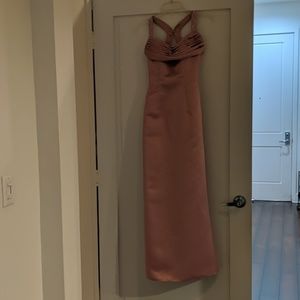Blush pink evening dress